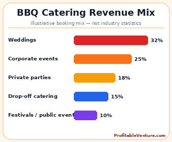 BBQ Catering Business Revenue Mix