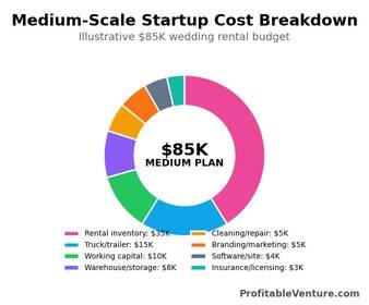 Medium-Scale Wedding Rental Business Startup Cost