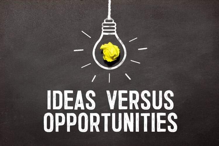 Difference idea vs opportunity