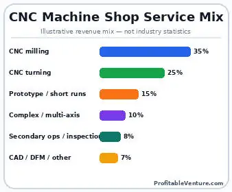 CNC Machine Shop Service Mix