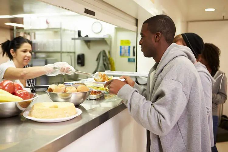 Food and Meals for Homeless Shelter Residents