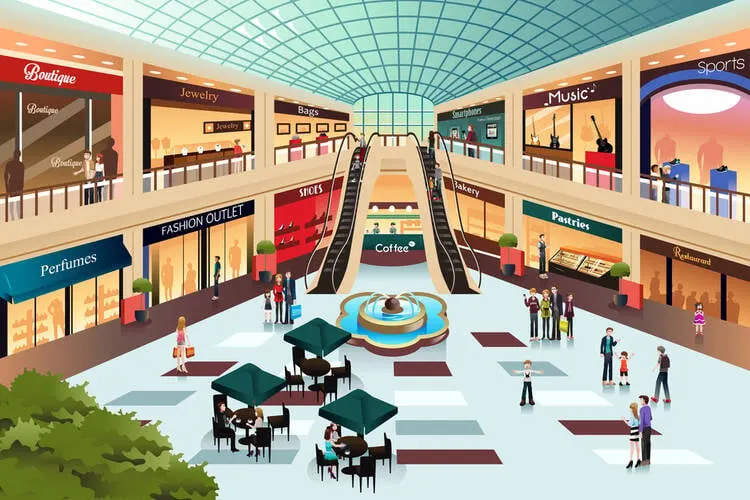 Shopping Mall Design and Floor Layout