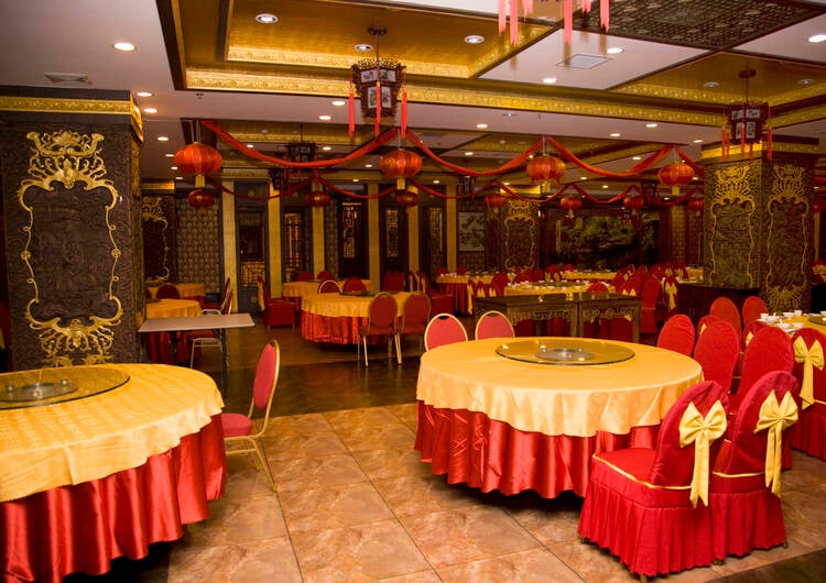 Chinese Restaurant Interior Design ideas With Floor Plan and Layout