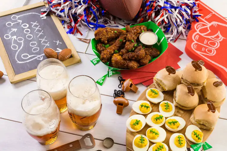 Football and Baseball Party Concession Stand Food ideas