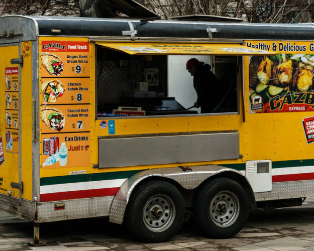 Yellow Food Truck Design ideas With Floor Plan and Layout